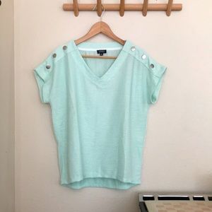 JONES V neck Tee short sleeve